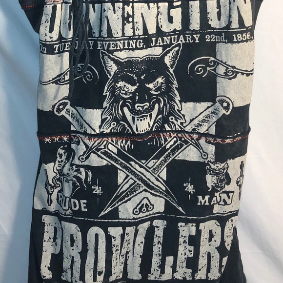 Salvage Eyelet Laced Corset Graphic Tank Top - Picture 1 of 3